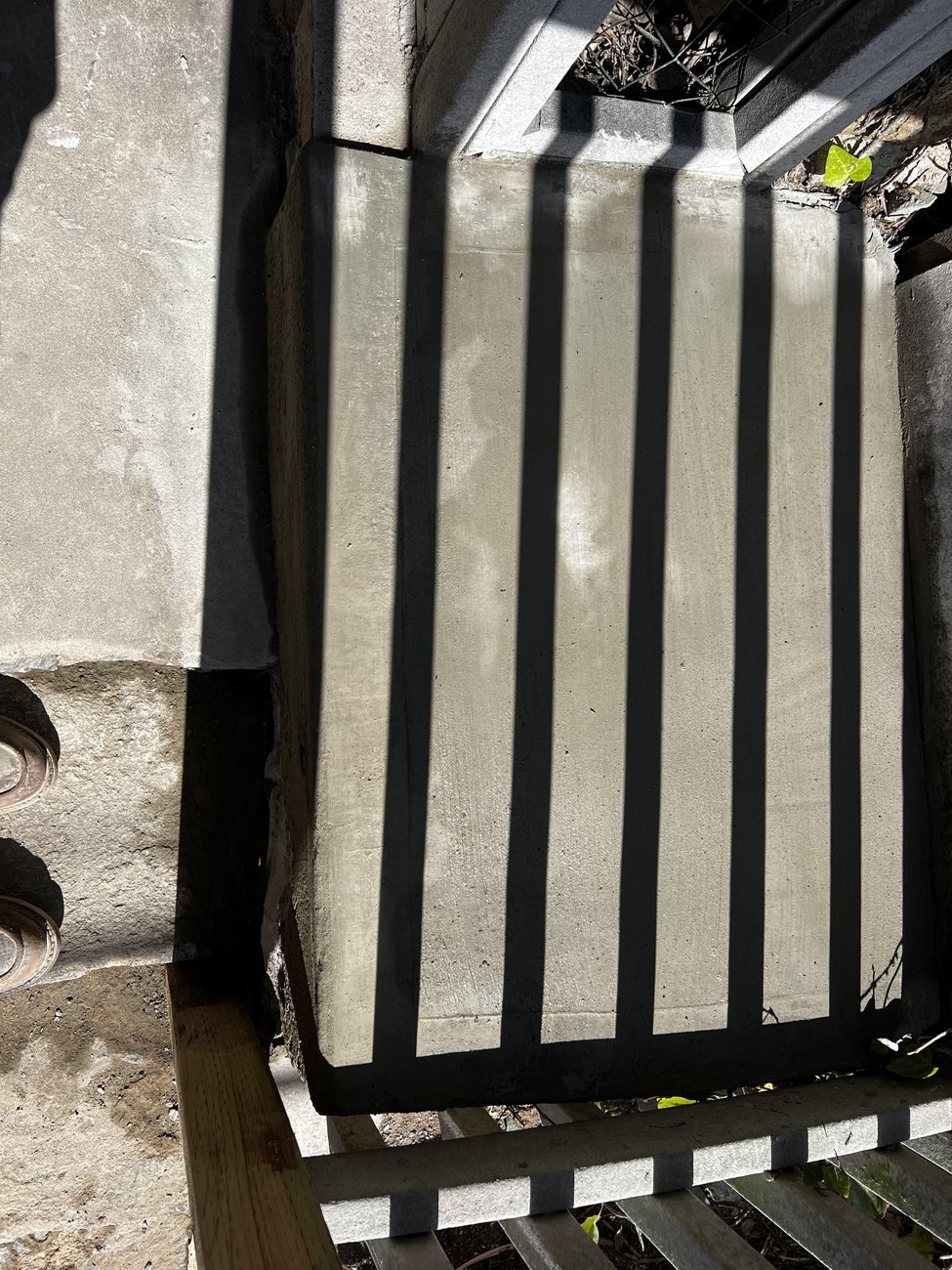 Concrete step repair detail