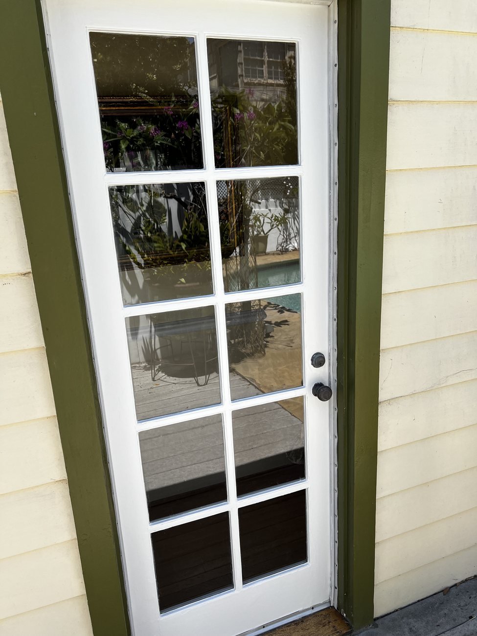 Restored exterior window trim in San Diego