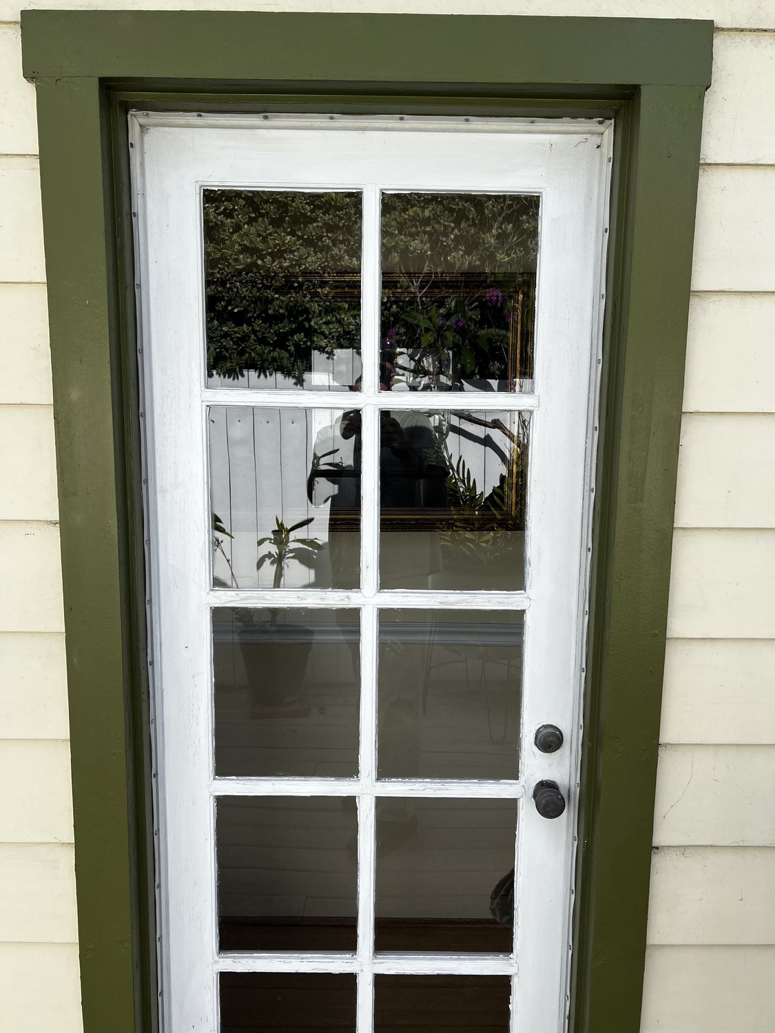 Restored exterior window trim in San Diego